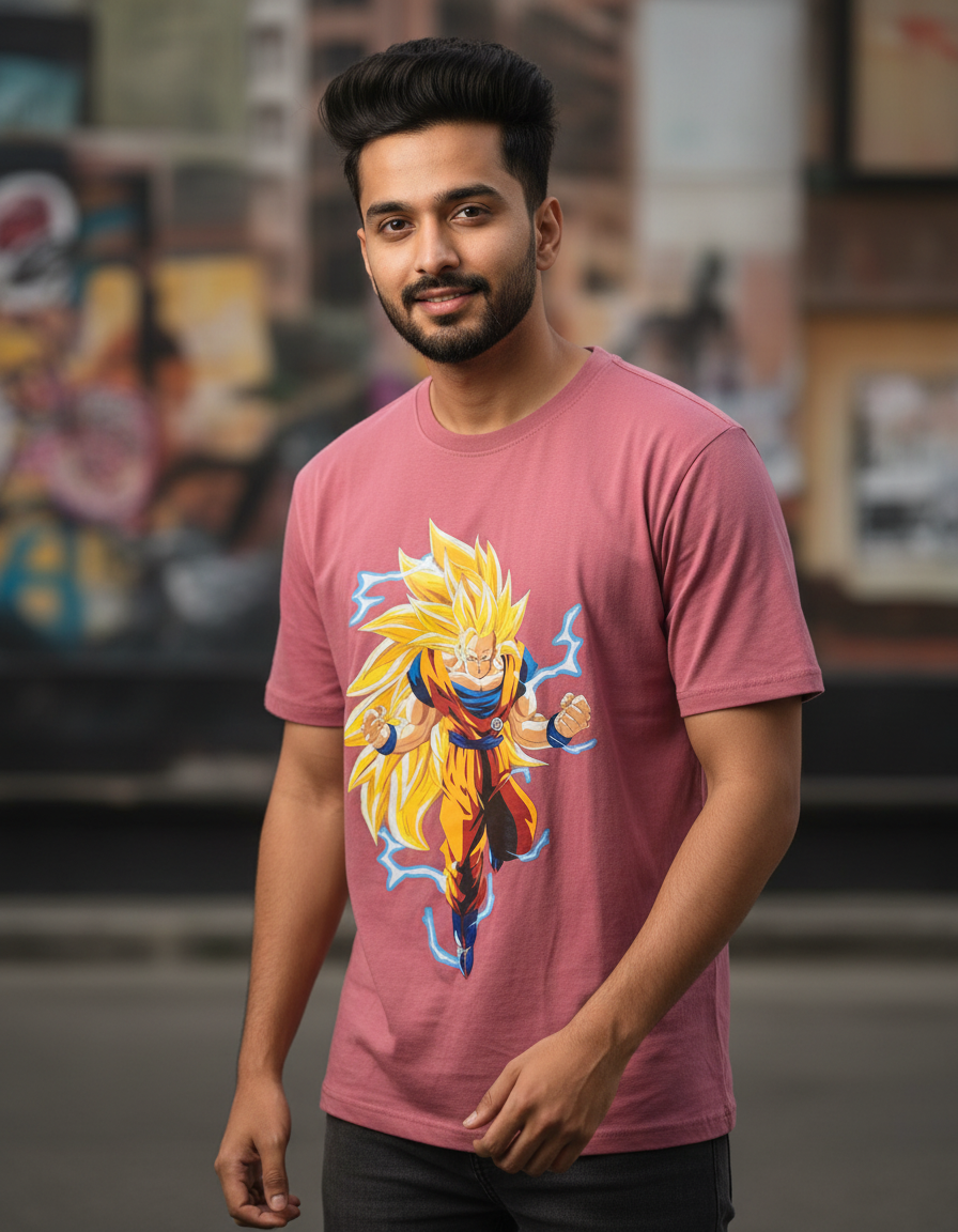 ZAVIЯA "SSJ3 GOKU" Aero-Oversized Anime Tee (210 GSM)