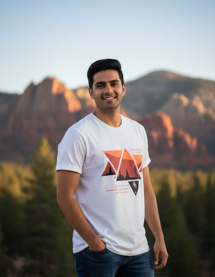 ZAVIRA "WANDERLUST" Aero-Oversized Tee (210 GSM)