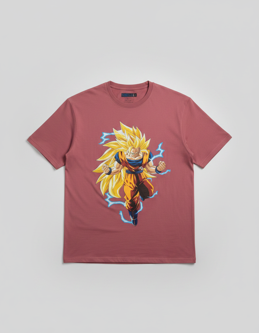 ZAVIЯA "SSJ3 GOKU" Aero-Oversized Anime Tee (210 GSM)
