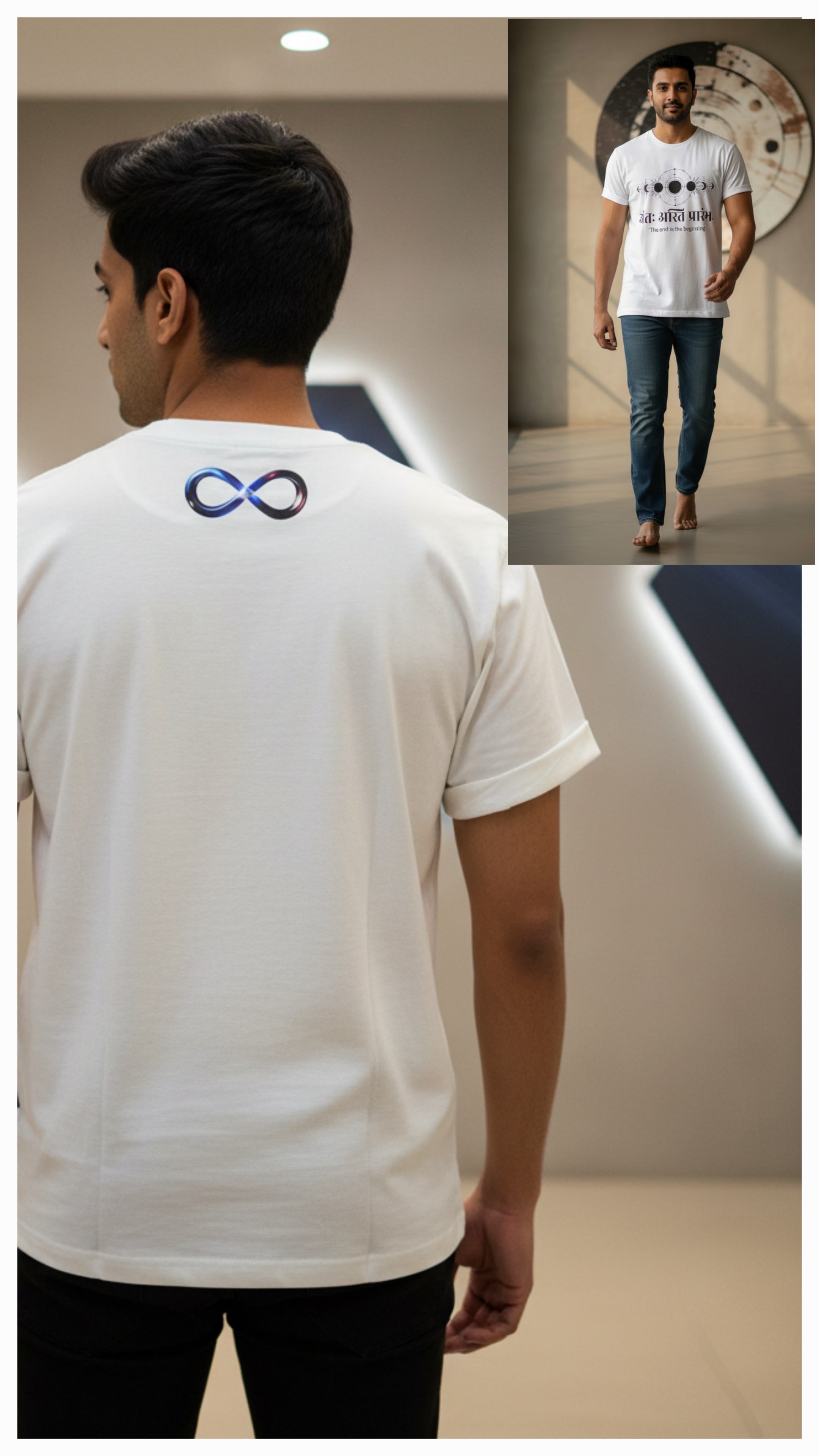 ZAVIRA Eternal Cycle Graphic Drop Shoulder Tee