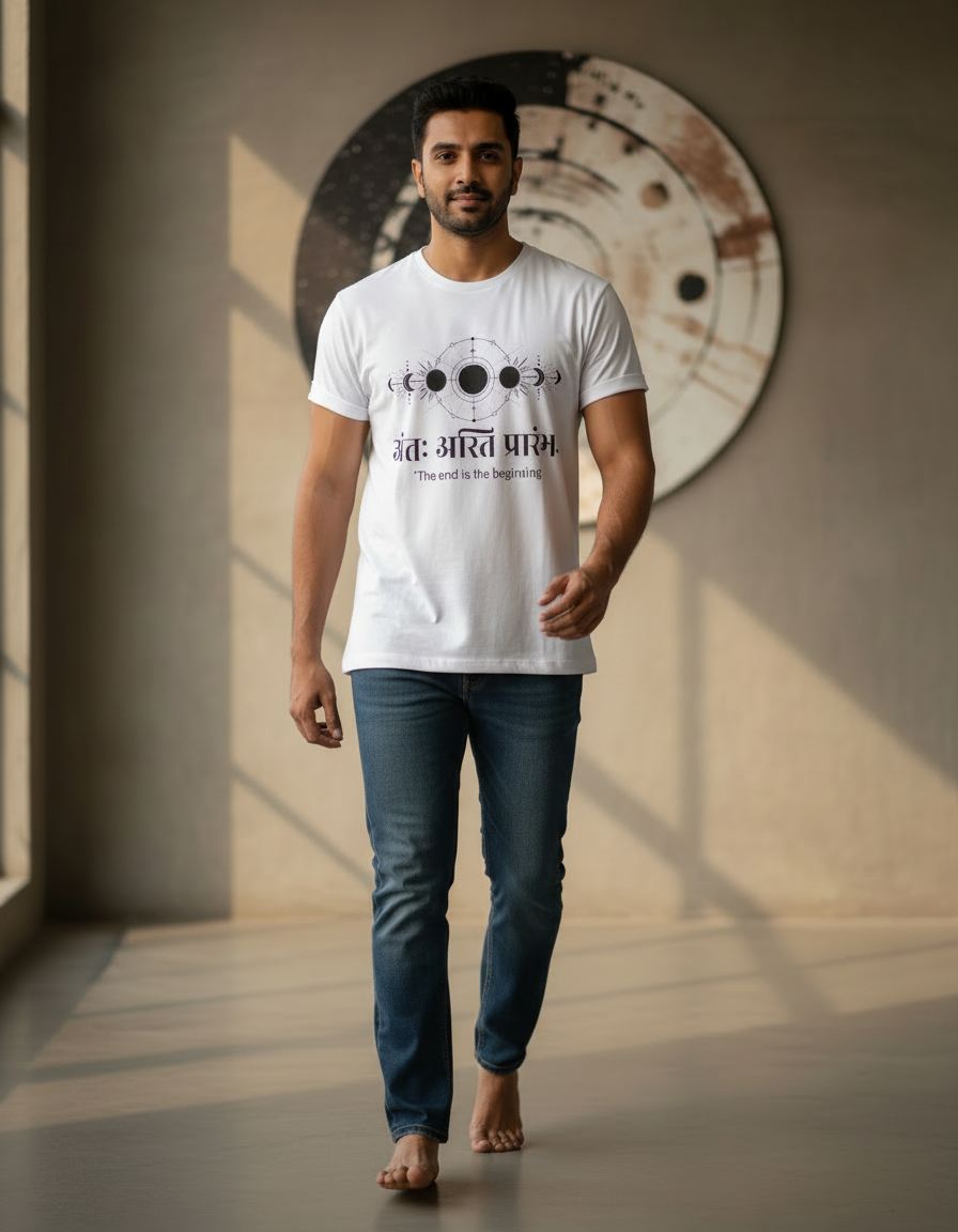 ZAVIRA Eternal Cycle Graphic Drop Shoulder Tee